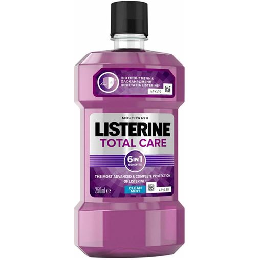Listerine Total Care Στοματικό Διάλυμα Καθημερινής Προστασίας κατά της Πλάκας και Κακοσμίας 250ml