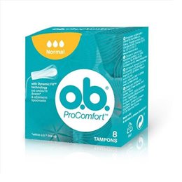O.B. ProComfort Normal για Κανονική Ροή 8τμχ JOHNSON Σερβιέτες - Ταμπόν