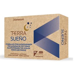 Genecom TerraSueno Συμπλήρωμα Διατροφής για τις Διαταραχές του Ύπνου, 30caps TERRANOVA Ύπνος-Στρες & Ψυχολογία