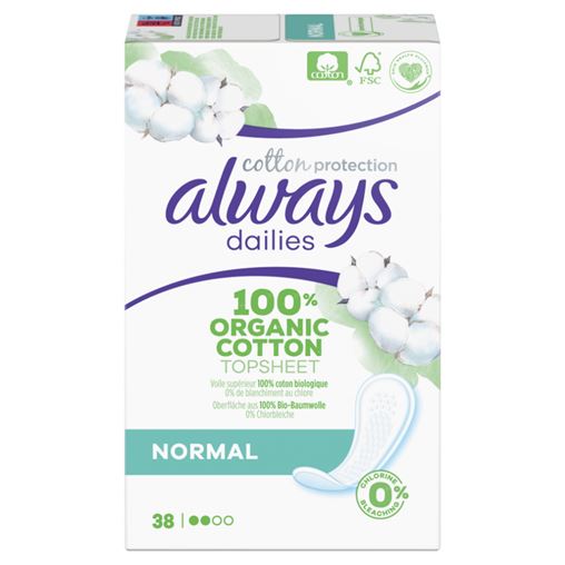 Always Dailies Cotton Protection Σερβιετάκια Normal 38 τεμάχια