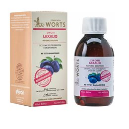John Noa Worts No5 Laxaliq Λιποσωμιακό, Αντιμετώπιση Δυσκοιλιότητας με Γεύση Δαμάσκηνο, 150ml JOHN NOA Δυσκοιλιότητα