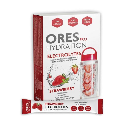 Eifron Electrolytes Ores Pro Hydration Ηλεκτρολύτες με Γεύση Φράουλα 10 Φακελίσκοι