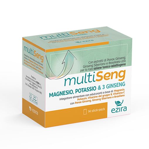 Ezira Multiseng Magnesio-Potassio & 3 Ginseng 14 stick