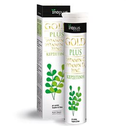 Ino Plus Plus Vit C, Vit D3 & Zinc Lemon Lime 20 αναβράζοντα δισκία INOPLUS Πολυβιταμίνες