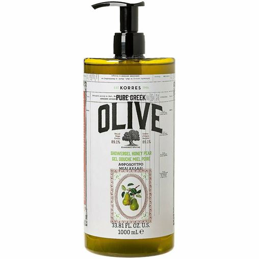 Korres Pure Greek Olive Αφρόλουτρο Μέλι - Αχλάδι 1000ml