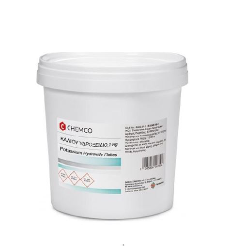 Chemco Potassium Hydroxide Flakes Υδροξείδιο του Καλίου (Καυστική Ποτάσα) 1kg
