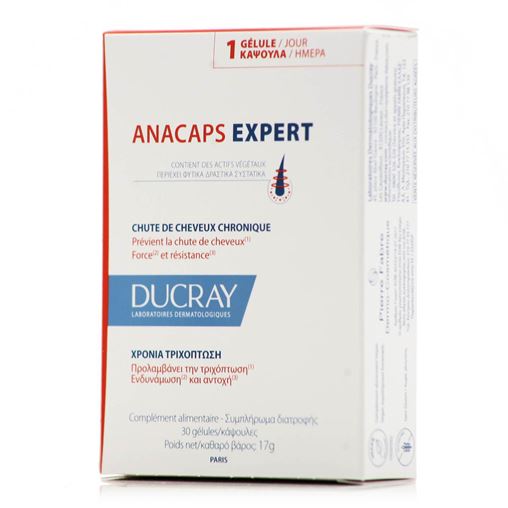 Ducray Anacaps Expert Συμπλήρωμα Διατροφής για τη Χρόνια Τριχόπτωση 30caps