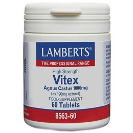 Lamberts Vitex Agnus Castus 1000mg Συμπλήρωμα Ρύθμισης του Εμμηνορροϊκού κύκλου 60 Tablets LAMBERTS Γονιμότητα -Σεξουαλική Υγεία