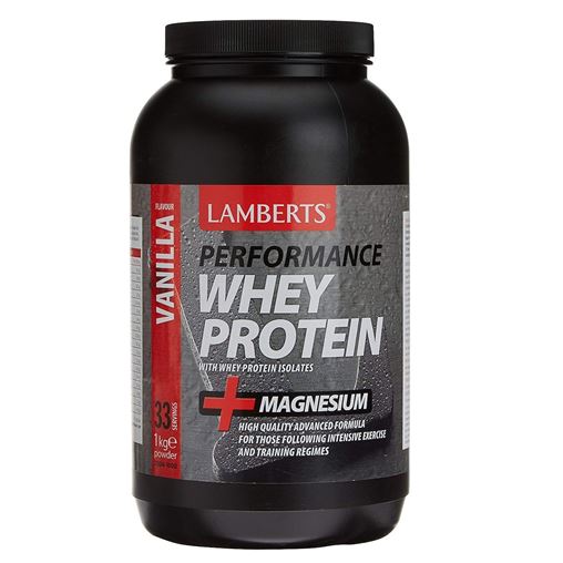 Lamberts Performance Whey Protein & Magnesium 1000gr Βανίλια