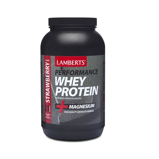 Lamberts Perfomance Whey Protein & Magnesium 1000gr Φράουλα