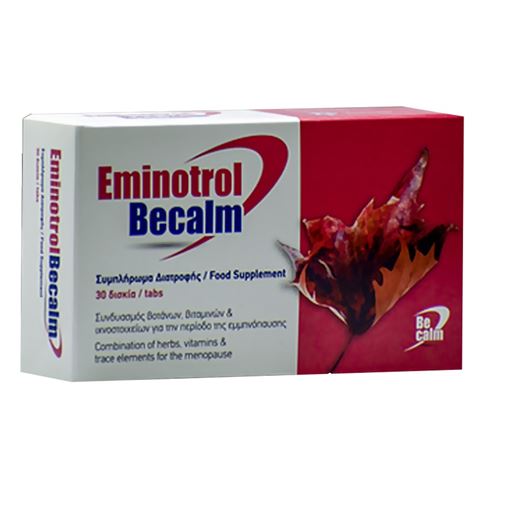 Be Calm Eminotrol Συμπλήρωμα Διατροφής για Ανακούφιση από τα Συμπτώματα της Εμμηνόπαυσης, 30tabs