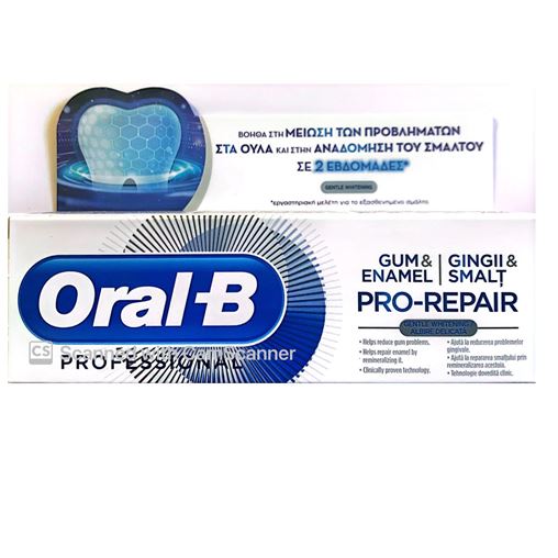 Oral-B Gum & Enamel Pro Repair Gentle Whitening Λευκαντική, κατά των Προβλημάτων των Ούλων 75ml