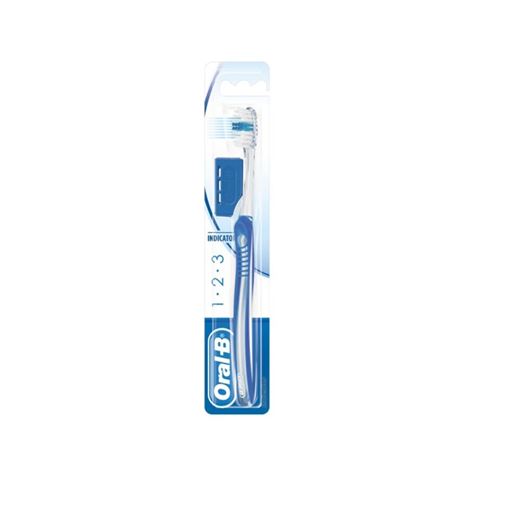 ORAL-B Οδοντόβουρτσα Indicator 1-2-3 35mm ,Γαλάζιο Χρώμα 1τμχ