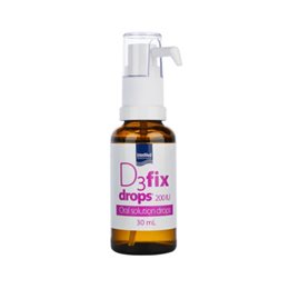 Intermed D3 Fix Drops 200IU Πόσιμο Διάλυμα D3 Σε Σταγόνες 30ml D3 FIX Bιταμίνη D