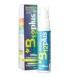 Bioplus Spray Βιταµίνης B12 Γεύση Βερίκοκο 30ml, 240 ψεκασμοί BIOPLUS Bιταμίνη Β