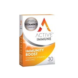 Active Immune Immunity Boost Vitamin D, C & Zinc Συμπλήρωμα Διατροφής για Ενίσχυση του Ανοσοποιητικο BIONAT Ανοσοποιητικό
