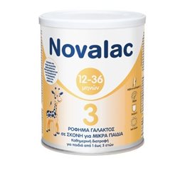 Novalac 3 Γάλα 3ης Βρεφικής Ηλικίας από τον 12ο Μήνα έως τον 36ο Μήνα, 400gr NOVALAC Γάλα ΝΟ3 (12m+)