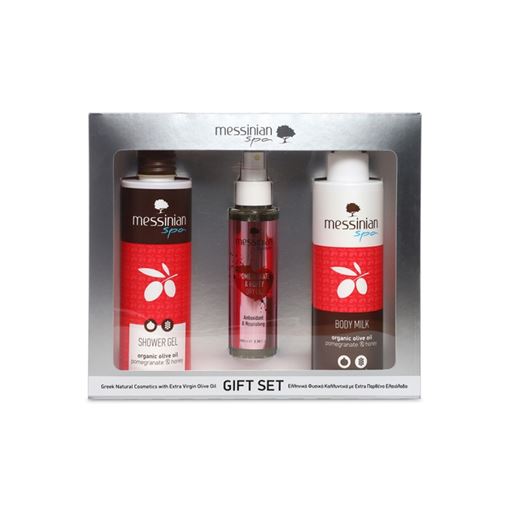 Messinian Spa Promo Pomegranate Honey Shower Gel 300ml & Dry Oil 100ml & Body Milk 300ml