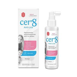 Cer'8 Anti Lice Spray Άοσμο Σπρέι για Προσταστία από τις Ψείρες, 150ml VICAN Αντιφθειρικά