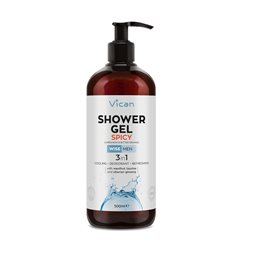 Wise Men Shower Gel Spicy Ανδρικό Αφρόλουτρο με Αρωμα Κάρδαμου 500ml VICAN Αφρόλουτρα