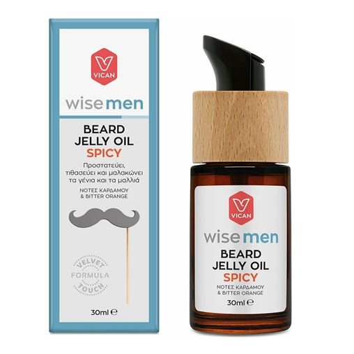 Vican Wise Men Beard Jelly Oil Spicy Λαδάκι για τη Γενειάδα & τα Μαλλιά, 30ml