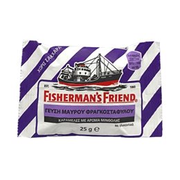 FISHERMAN S FREIEND ΜΑΥΡΟ  ΦΡΑΓΚΟΣΤΑΦΥΛΛΟ 25gr FISHERMANS Καραμέλες