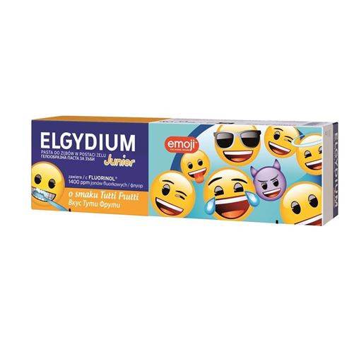 Elgydium Junior Emoji Παιδική Οδοντόκρεμα 1400ppm με Γεύση Tutti Frutti, 50ml