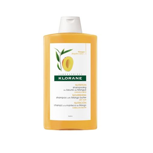 Klorane Shampoo Mangue Σαμπουάν Με Βούτυρο Μάνγκο Για Ξηρά Μαλλιά 400ml