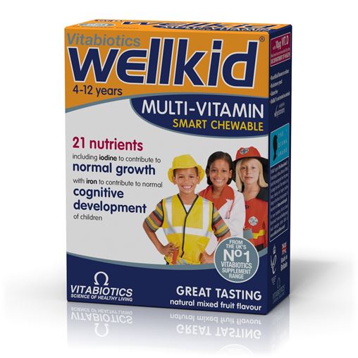 Vitabiotics WellKid Smart Chewable with Omega-3 30 μασώμενες ταμπλέτες