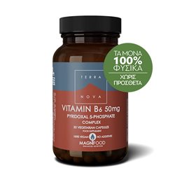 TERRANOVA VITAMIN B6 (P5-P) 50mg complex - 50 capsules TERRANOVA Bιταμίνη Β