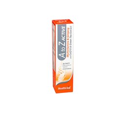 Health Aid Α to Z Active Multivitamins & Ginseng CoQ10 με Γεύση Tutti-Frutti 20 αναβράζοντα δισκία HEALTH AID Ανοσοποιητικό