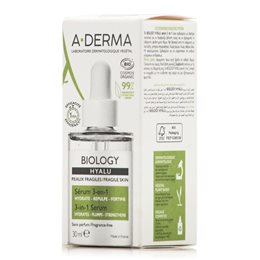 A-Derma Biology Hyalu Organic 3in1 Ενυδατικό Serum Προσώπου 30ml ADERMA Οροι / Serum