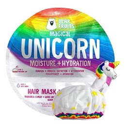 Bear Fruits Magical Unicorn Μάσκα Μαλλιών Για Φυσική Υγρασία & Ενυδάτωση 20ml + Σκουφάκι Μονόκερος BEARFRUITS Κρέμες Μαλλιών / Conditioner