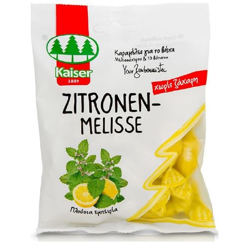 Kaiser Zitronenmelisse Καραμέλες Για Το Βήχα Με Μελισσόχορτο & 13 Βότανα, 75g