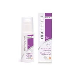 Tecnoskin All in 1 Total Beauty Face CC Cream Medium Spf30 Αντιρυτιδική Κρέμα προσώπου με χρώμα 50ml TECNOSKIN Αντιγήρανση
