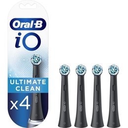Oral-B iO Ultimate Clean Ανταλλακτικές Κεφαλές Ηλεκτρικής Οδοντόβουρτσας σε Μαύρο Χρώμα, 4Τμχ. ORAL - B Οδοντόβουρτσες