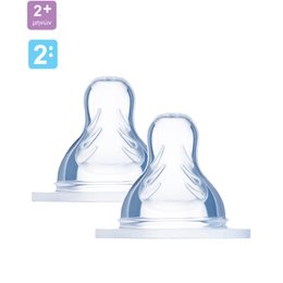 Mam Teat Skin Soft Θηλή Σιλικόνης για Μεσαία Ροή Μέγεθος 2 405S από 2+ Μηνών 2 τμχ MAM Θηλές