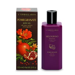 L' Erbolario Pomegranate Bath Gel, Αφρόλουτρο με Εκχύλισμα Ροδιού 250ml L ERBOLARIO Αφρόλουτρα