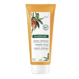 Klorane Mango Conditioner Μαλακτική Κρέμα Μαλλιών Με Βούτυρο Μάνγκο Για Θρέψη & Ελαστικότητα 200ml KLORANE Κρέμες Μαλλιών / Conditioner