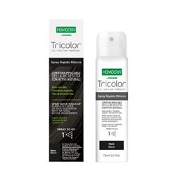 Homocrin Tricolor Spray Quick Touch - Up Black, Βαφή Μαλλιών σε Σπρέι, Μαύρο 75ml SPECCHIASOL Βαφές Μαλλιών