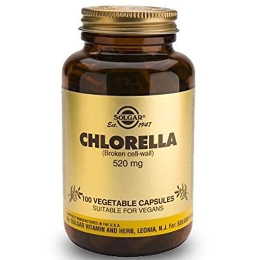 Solgar Chlorella Συμπλήρωμα διατροφής 520 mg 100 Vegetable Capsules
