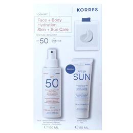 Korres Πακέτο προσφοράς Yoghurt Αντηλιακό Spray SPF50 (150ml) & ΔΩΡΟ After Sun Gel (50ml) - 2τμχ KORRES Αντηλιακά Προσώπου