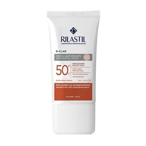 Rilastil D-Clar Uniforming Cream SPF50+ Light Αντηλιακή Κρέμα με Χρώμα 40 ml