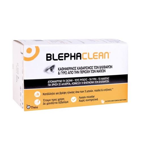 Thea Pharma Hellas Blephaclean Αποστειρωμένα Μαντηλάκια 30 τμχ