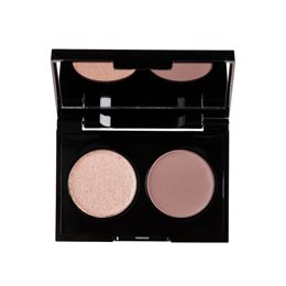 Korres Volcanic Minerals Velvet Dual Παλέτα με Σκιές Ματιών σε Στερεή Μορφή Pink Rose 18 3gr KORRES Μάτια