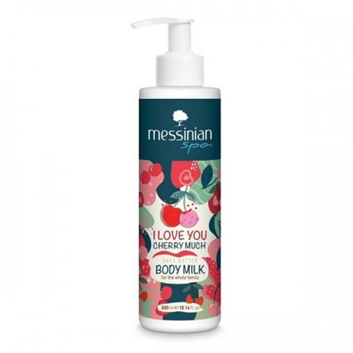 Messinian Spa I Love You Cherry Much Body Milk Ενυδατική Κρέμα Σώματος 300ml