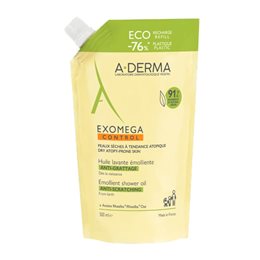 A-Derma Exomega Control Huile Refill Μαλακτικό Λάδι Καθαρισμού για Ατοπικό Δέρμα Ανταλλακτικό 500ml. ADERMA Αφρόλουτρα