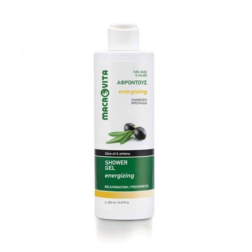 Macrovita Shower Gel Energizing Αφρόλουτρο με Λάδι Ελιάς & Λουίζα 250ml.