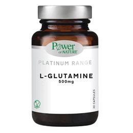 Power of Nature Platinum Range L-Glutamine 500 mg 30 φυτικές κάψουλες POWER Ανοσοποιητικό