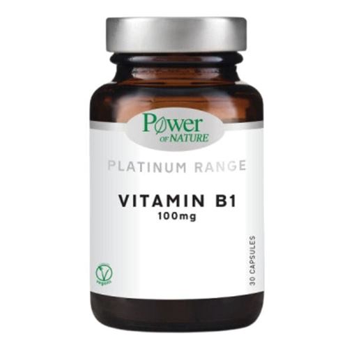 Power of Nature Platinum Range Vitamin B1 100 mg 30 φυτικές κάψουλες